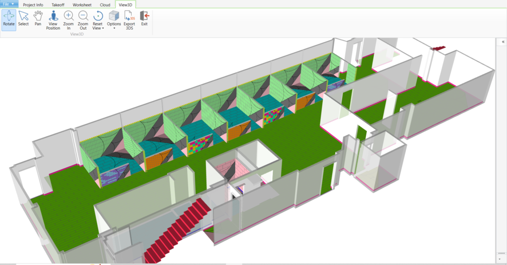 Measure Square flooring takeoffs